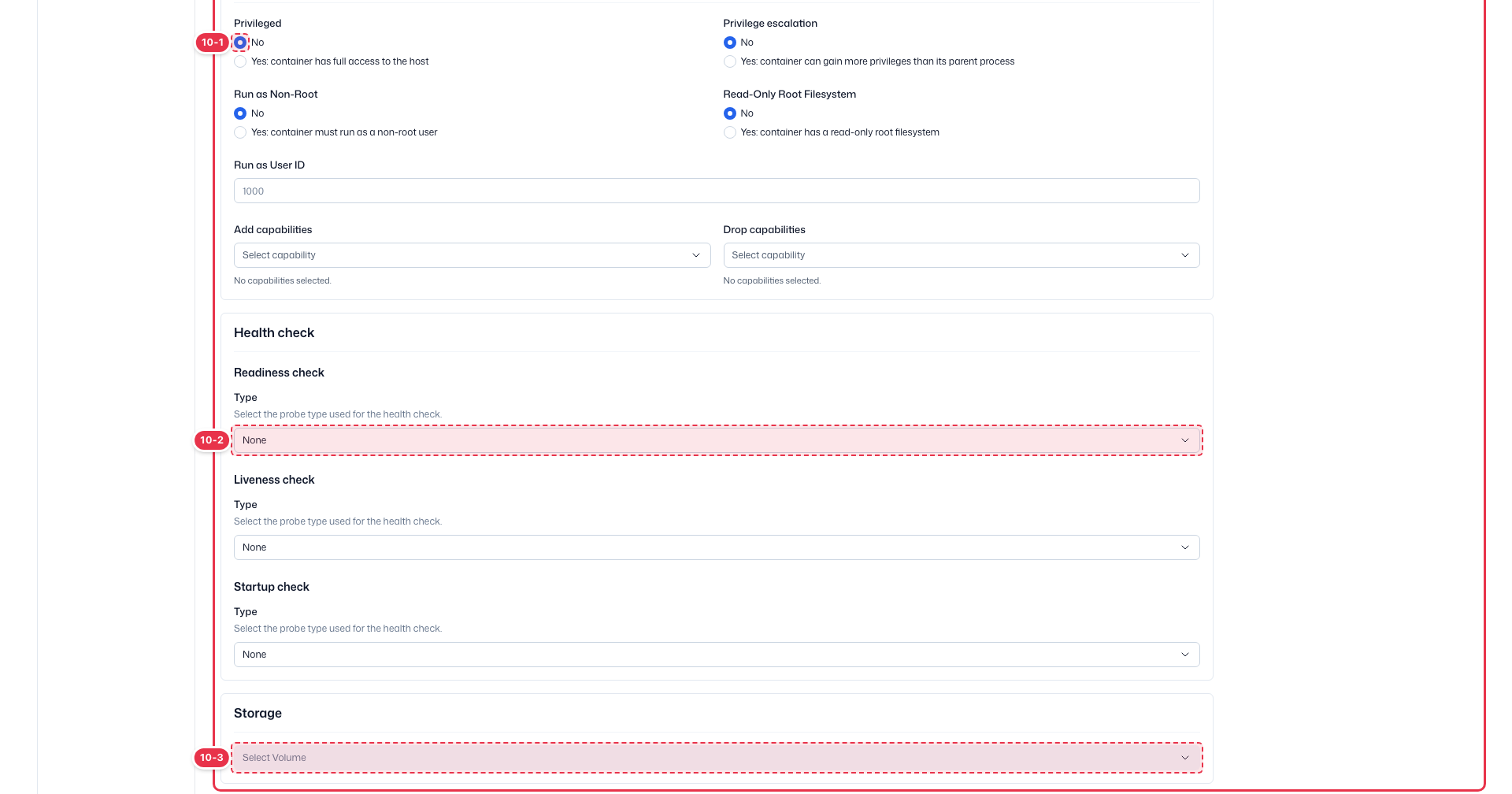Create Deployment: Container (4)
