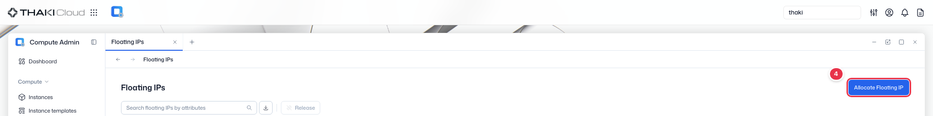 Allocate Floating IP
